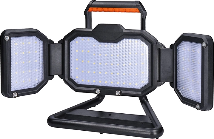 Projecteur LED rechargeable portable Solight 30 W 3000 lm orange-noir