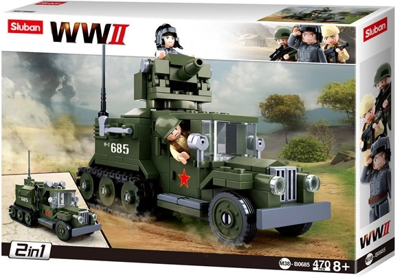 Sluban Véhicule soviétique semi-chenillé 2 en 1