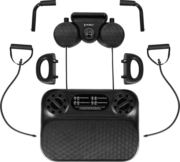 Planche d’entraînement multifonction pour pompes et gainage avec élastiques HMS DBP01