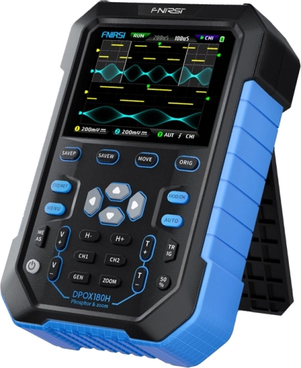 FNIRSI DPOX180H oscilloscope phosphore numérique portable 2‑en‑1 avec générateur de signaux