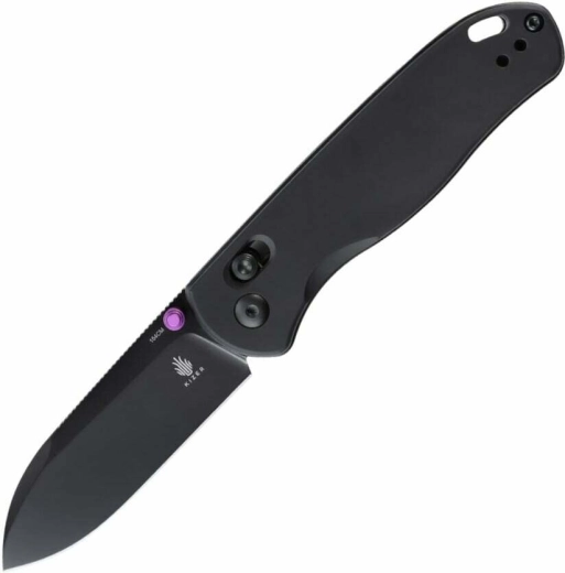 Kizer Drop Bear – couteau de poche noir en aluminium (154CM, EDC)