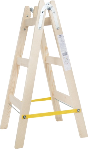 Escabeau de peintre en bois PROFI, 3 échelons, non verni