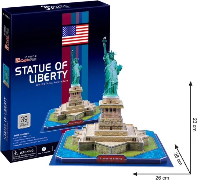 CubicFun puzzle 3D Statue de la Liberté 39 pièces