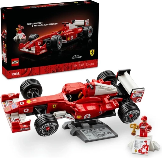 LEGO Icons Ferrari F2004 avec Michael Schumacher – modèle F1 de collection