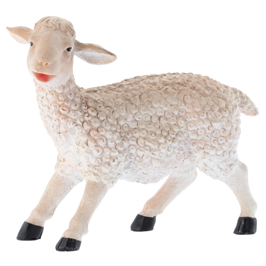 Figurine de mouton pour crèche en polyrésine 11 × 29 × 25 cm