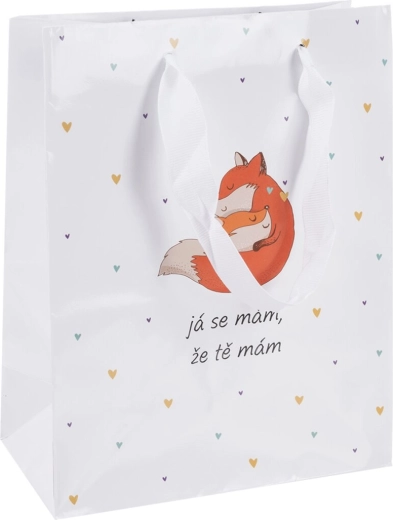 Sac cadeau en papier « Je me sens… » 26 × 10 × 32 cm