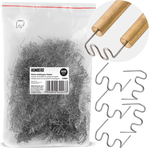 Agrafes pour soudeuse de plastiques type A 8 mm – 600 pcs Humberg