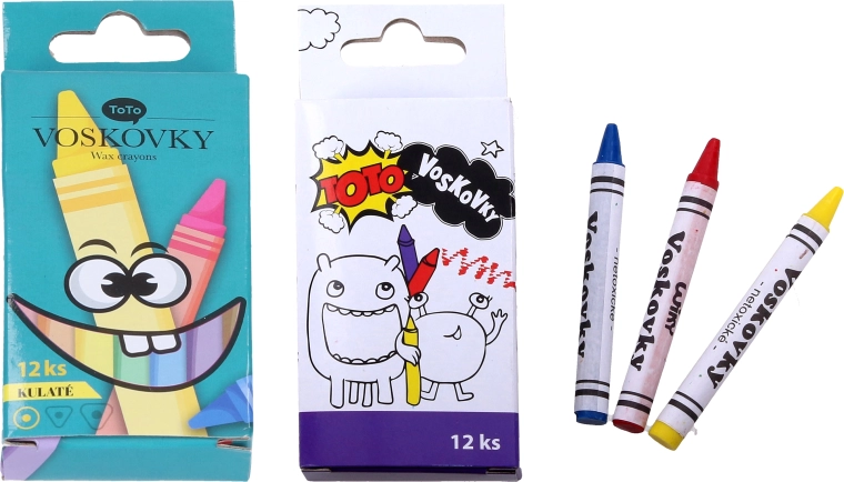 Crayons de cire TOTO – 12 pièces