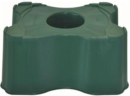 Support pour cuve d’eau de pluie carrée 200–300 l, hauteur 33 cm, HDPE