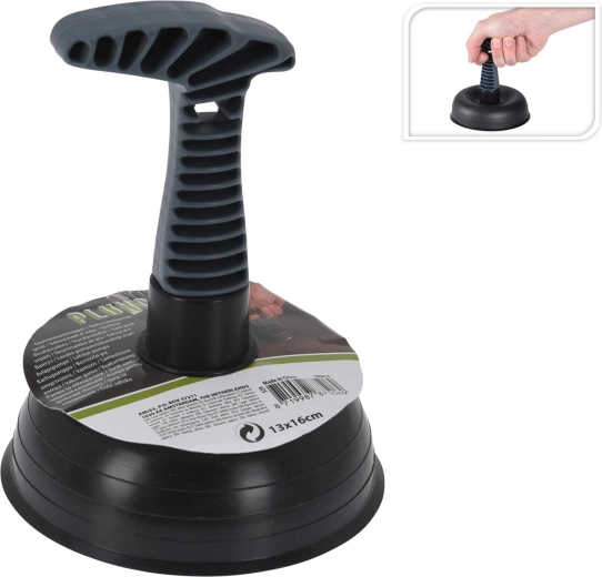 Ventouse pour déboucher les éviers 13 × 16 cm – noire