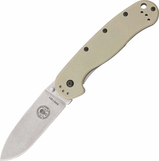ESEE Avispa Desert Tan – couteau de poche outdoor 8,9 cm, satin, brun, FRN