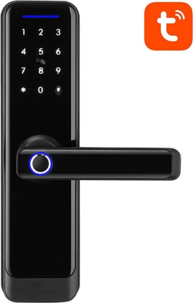 Serrure numérique intelligente Avatto ZigBee noire