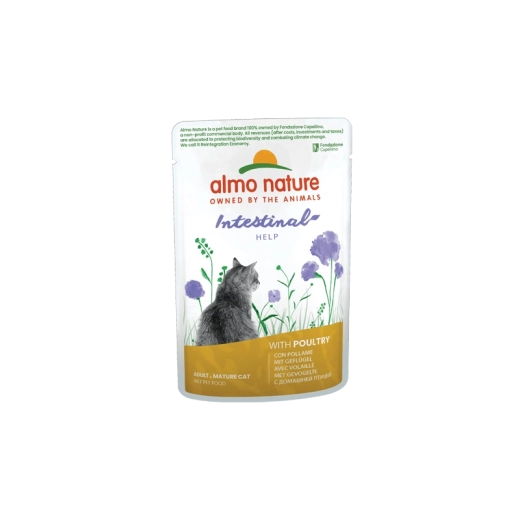 Almo Nature Intestinal – sachet pour chats à sensibilité digestive – volaille, 70 g