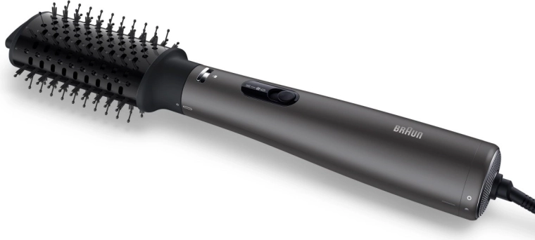 Brosse coiffante à air chaud 800 W avec ionisation et accessoires