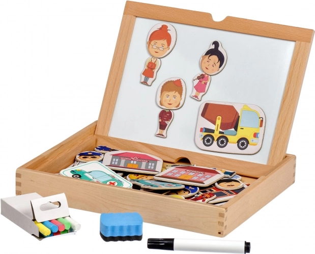 Jeu magnétique en valisette – Devines mon métier ? LUCY & LEO