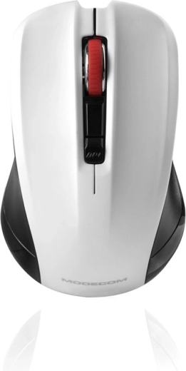 Souris optique sans fil MODECOM MC-WM9.1, noire‑blanche