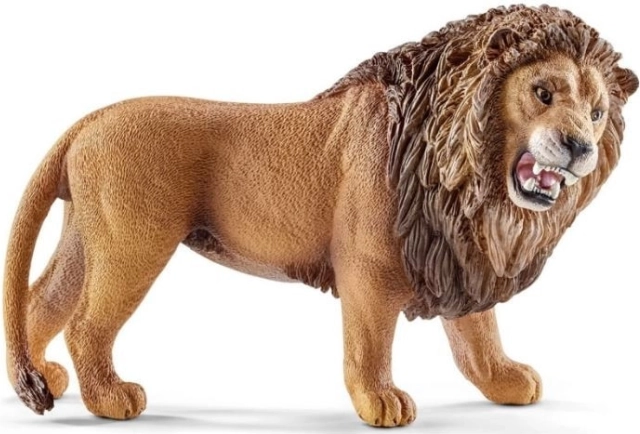Figurine Lion rugissant Wild Life Rouge