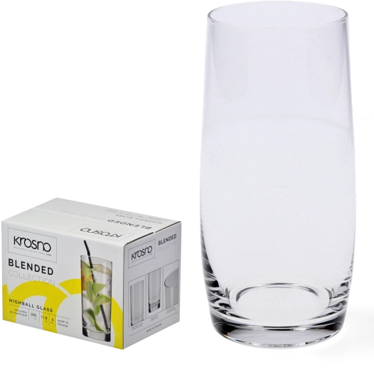 Verres long drink Krosno Blended 350 ml, set de 6 pcs