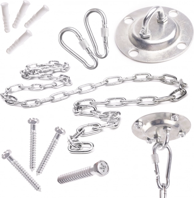 Kit de montage au plafond pour chaise suspendue et hamac 200 kg