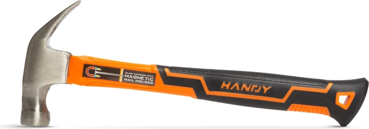 Marteau de charpentier avec support magnétique pour clous 470 g