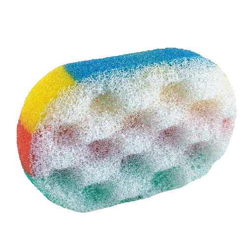 Éponge de bain Tečza arc-en-ciel ergonomique