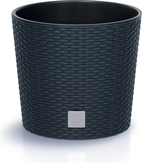 Cache-pot Rato Round avec insert 20 cm – anthracite