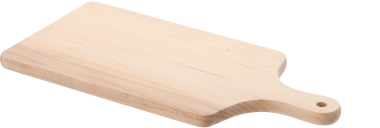 Planche à découper en bois de hêtre 38 × 17,5 cm avec poignée