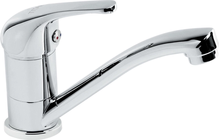Mitigeur d’évier mural TITANIA IRIS, bec 150 mm, chrome