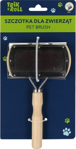 Brosse naturelle double face pour animaux