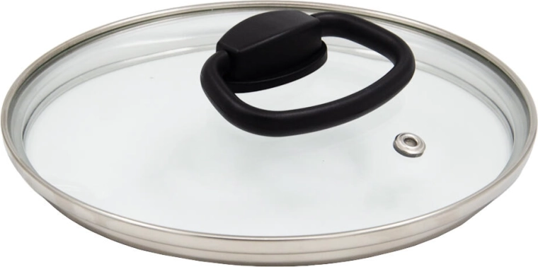 Couvercle en verre SMART PLUS 16 cm avec poignée pliante en nylon