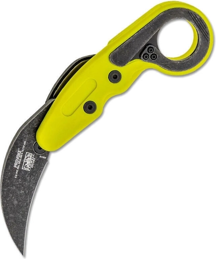 CRKT Provoke Zap karambit de poche à ouverture cinématique, vert