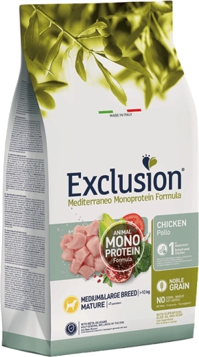 Exclusion Monoprotein Mature poulet pour races moyennes et grandes, 3 kg