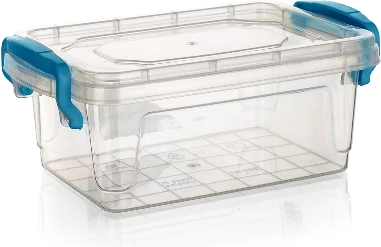 Boîte en plastique GEMA 0,3 l avec poignées turquoise