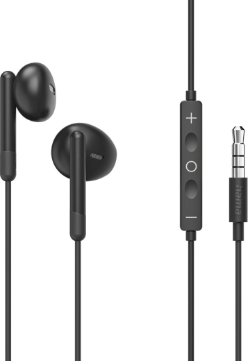 Écouteurs intra-auriculaires filaires noirs Noble avec microphone
