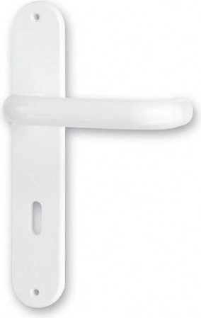 Poignée de porte Standard 90 blanche en plastique
