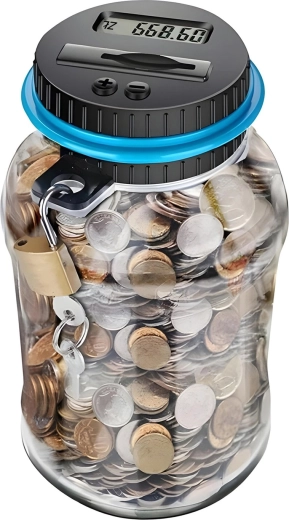 Tirelire numérique Renew Force avec compteur de pièces 1,8 l - 1 pièce