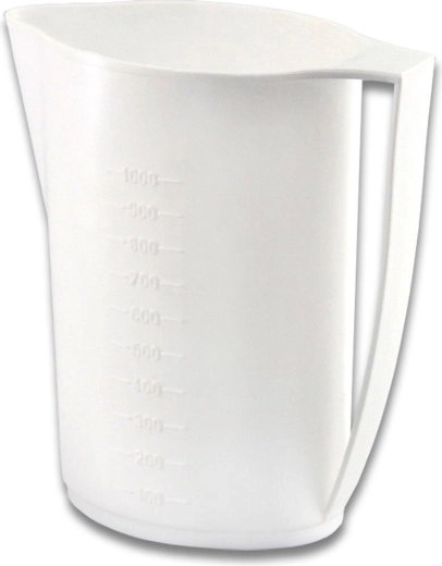 Pichet pour lait en sachet 1 L, plastique, assortiment de couleurs