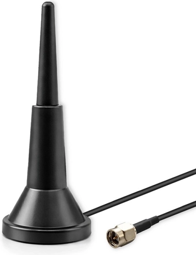 Antenne 4G LTE avec base magnétique, 5 dBi, omnidirectionnelle, 600–2700 MHz, SMA, 3 m