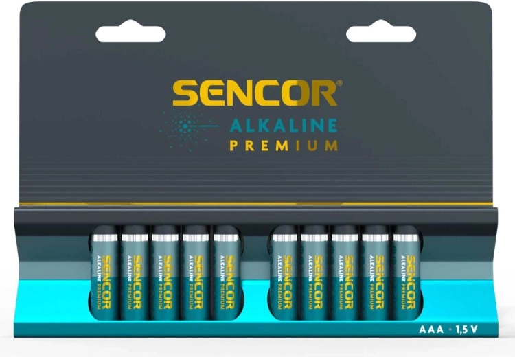 Piles alcalines Sencor AAA Premium - 10 pièces