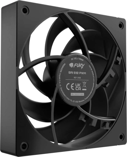 Ventilateur Fury Sai S12 PWM noir