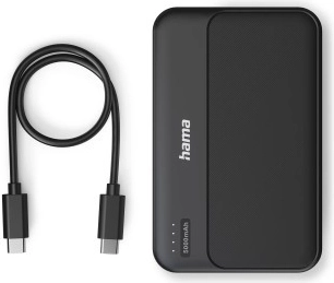 Batterie externe Hama 5000 mAh, 2× USB-A, anthracite