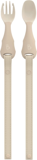 Bibado Handi couverts pour enfant avec clip Fawn