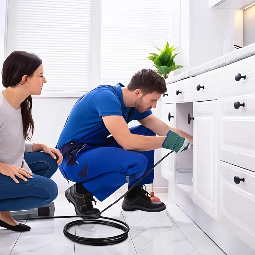 Tuyau de nettoyage pour drains et canalisations 20 m avec adaptateurs pour nettoyeurs haute pression