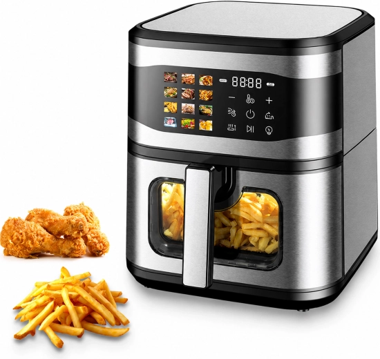 Friteuse à air chaud (Air Fryer) 8 l 1700 W avec 12 programmes