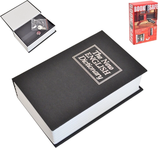 Coffre-fort en forme de livre 11 × 19 cm (2 variantes)
