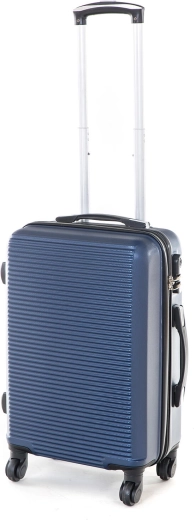 Valise rigide de voyage ABS, 37 l, bleue, taille S