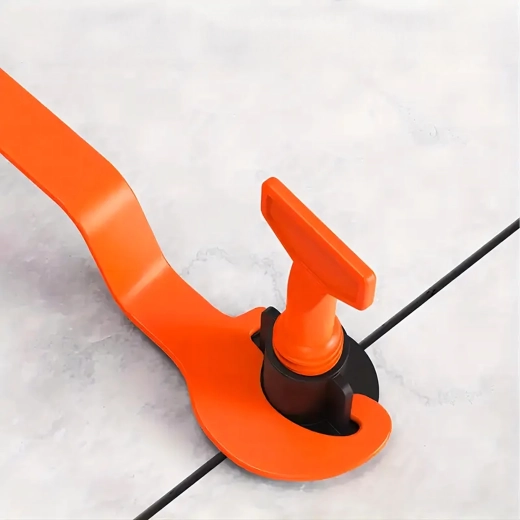 Système de nivellement pour carrelage et faïence – cales, clips et 2 poignées (100 cales) - 1 pièce