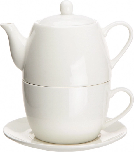 Service en porcelaine Tea for One Regular crème