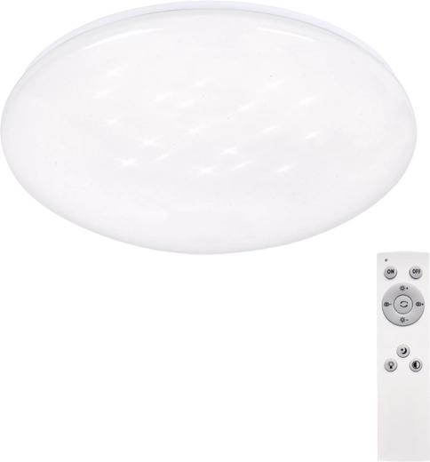Plafonnier LED Solight Star rond 24 W avec télécommande 37 cm