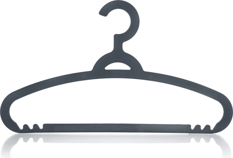 Cintres en plastique anthracite, lot de 5